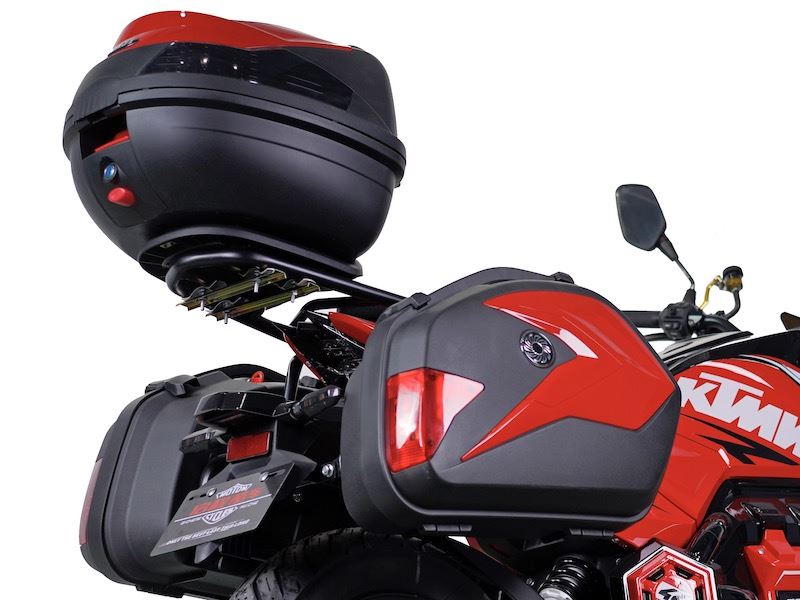 1.With enforced rear boxes, and dual boxes available, the storage space is incredible for you to take whatever you need in a long journey.