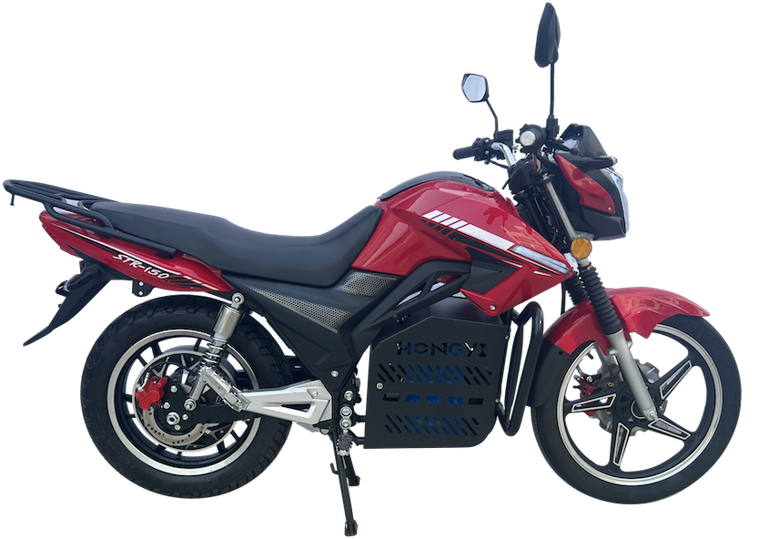 Future Ride: A Revolutionary Journey On A High-Performance Red Electric Motorcycle